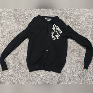 Boutique Moschino Wool blend Cardigan with pearl details